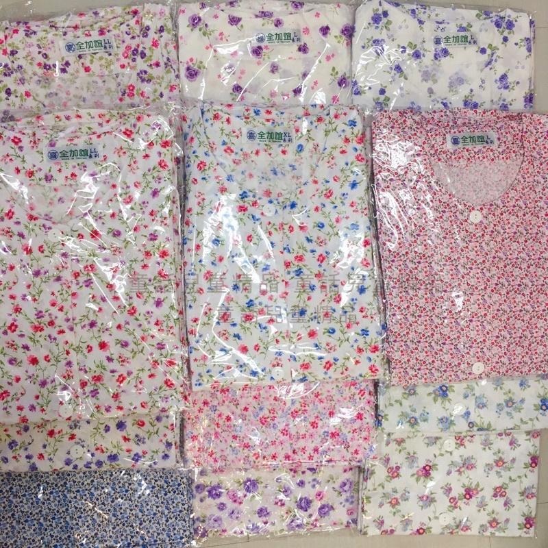 [台灣製]女薄長袖套裝💜純棉春夏日系花花居家服 s25 中老年睡衣 老人睡衣全加誼 花花純棉套裝  家居服 阿嬤-細節圖8
