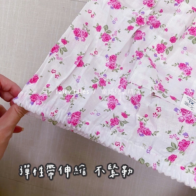 [台灣製] 中老年衣服 B08純棉 可愛花花7分褲 阿婆睡褲  阿嬤 睡褲 媽媽居家褲 老人睡褲 文進-細節圖7