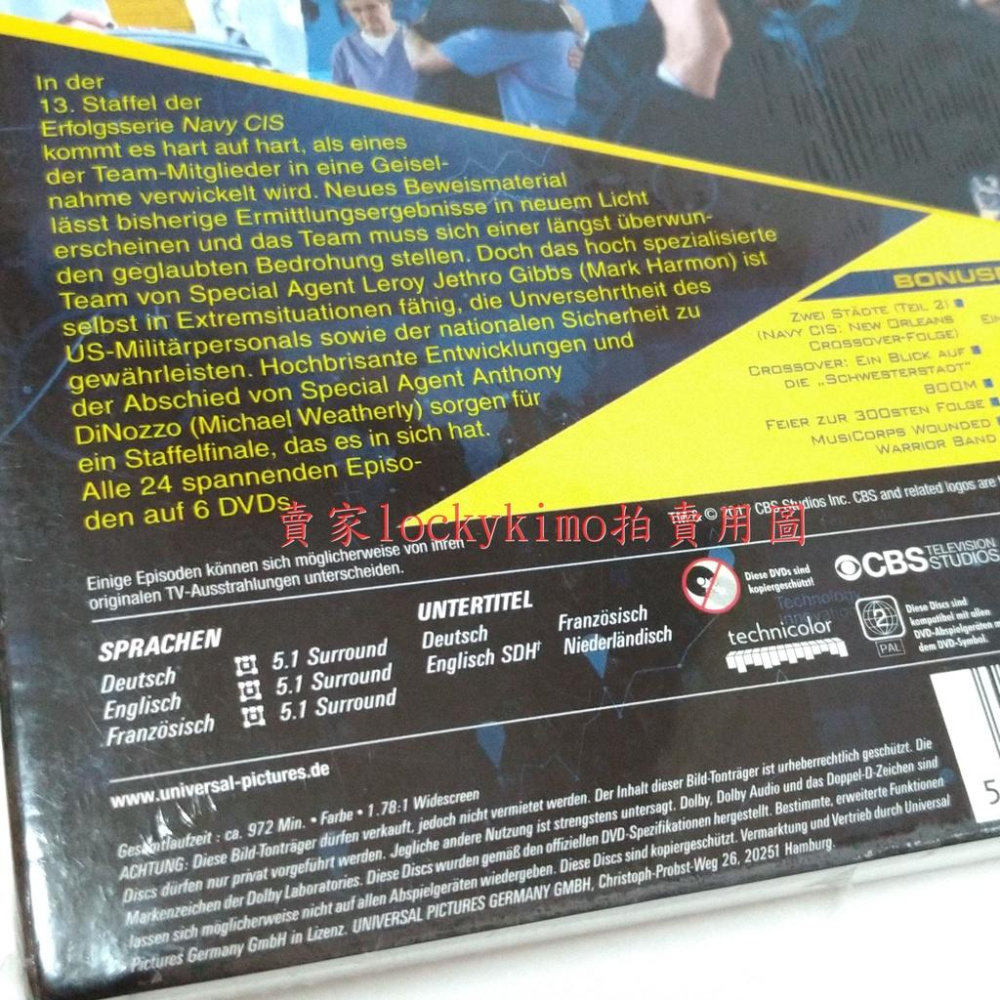 【重返犯罪現場 第13季 NCIS】電視影集 Navy CIS 海軍犯罪調查局 警探劇 犯罪片 全新 DVD-細節圖5