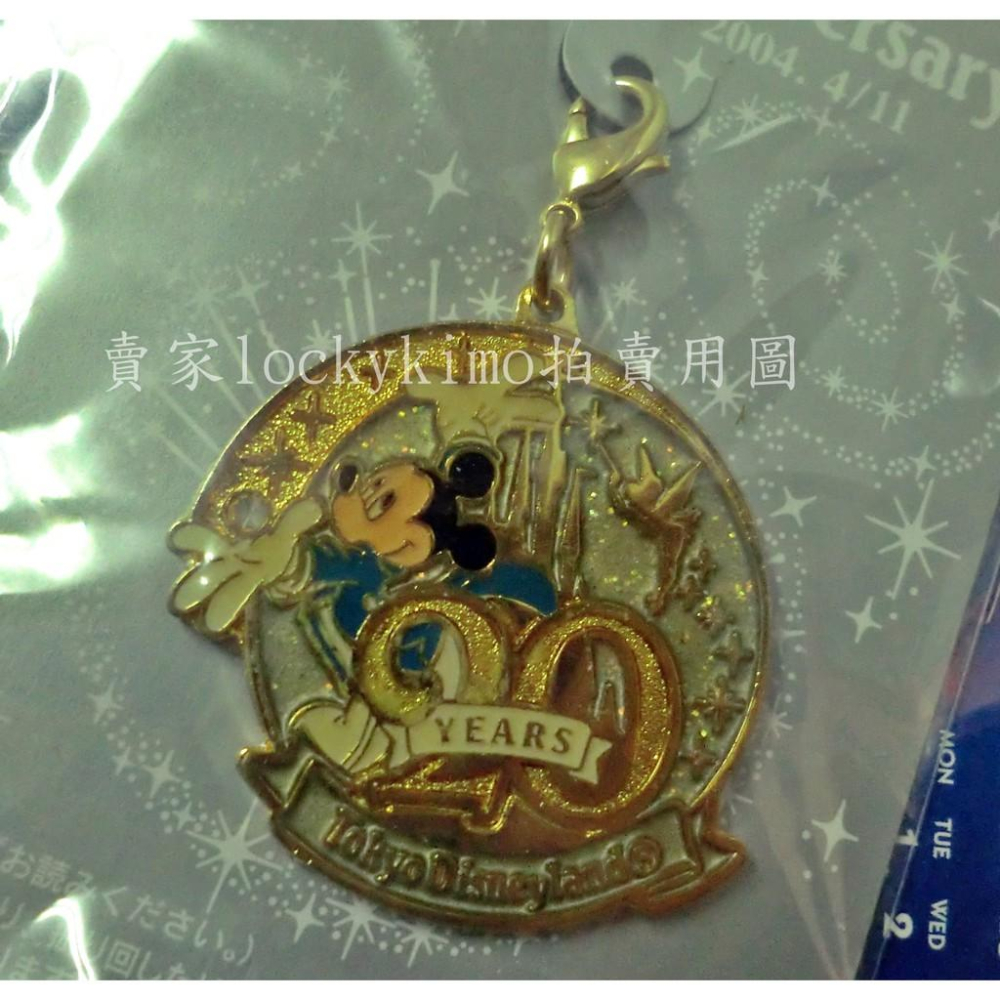 【東京迪士尼樂園 20週年 紀念 吊飾】Tokyo Disneyland 20th Anniversary 飾品 米奇-細節圖4