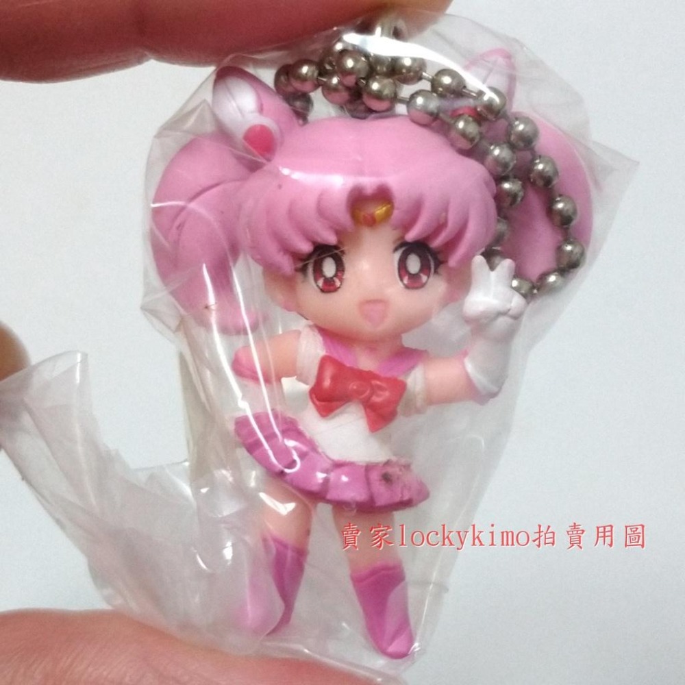 【美少女戰士 水手小月亮 人物 轉蛋 扭蛋 附 蛋殼】美戰 小小兔 小阿兔 粉紅色 Swing吊飾 Chibi Moon-細節圖3
