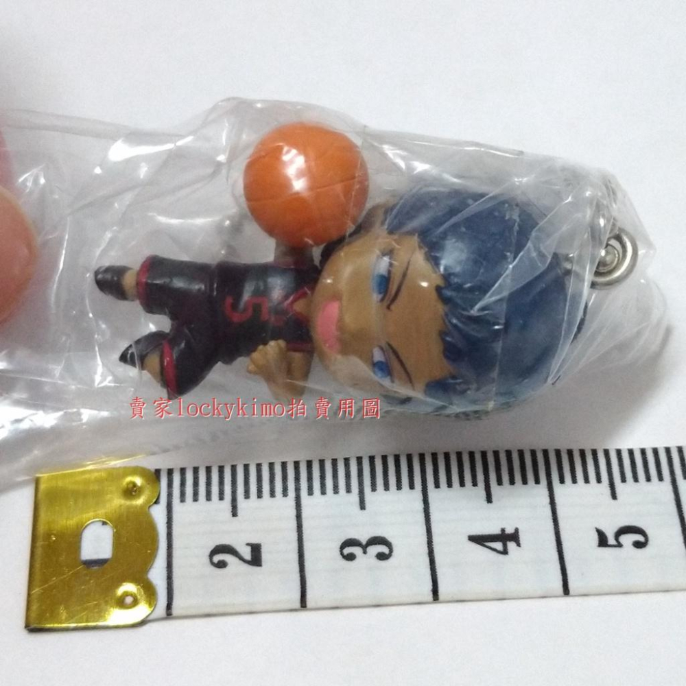 【影子籃球員 青峰 大輝 3Q 轉蛋 扭蛋 人物 吊飾 鑰匙圈】影籃 藤卷忠俊 黑子的籃球 BANDAI 萬代 桐皇學園-細節圖5