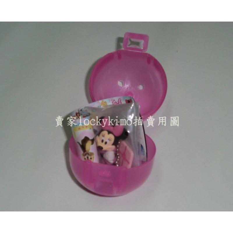 【迪士尼 米妮 禮物 吊飾 鑰匙圈 TAKARA TOMY A.R.T.S 附 蛋殼 蛋紙】日本 轉蛋 扭蛋-細節圖2