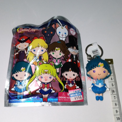 【水手水星 3D 鑰匙圈 海外版】正版 美少女戰士 水星仙子 水野亞美 吊飾 鑰匙扣 公仔 Sailor Mercury