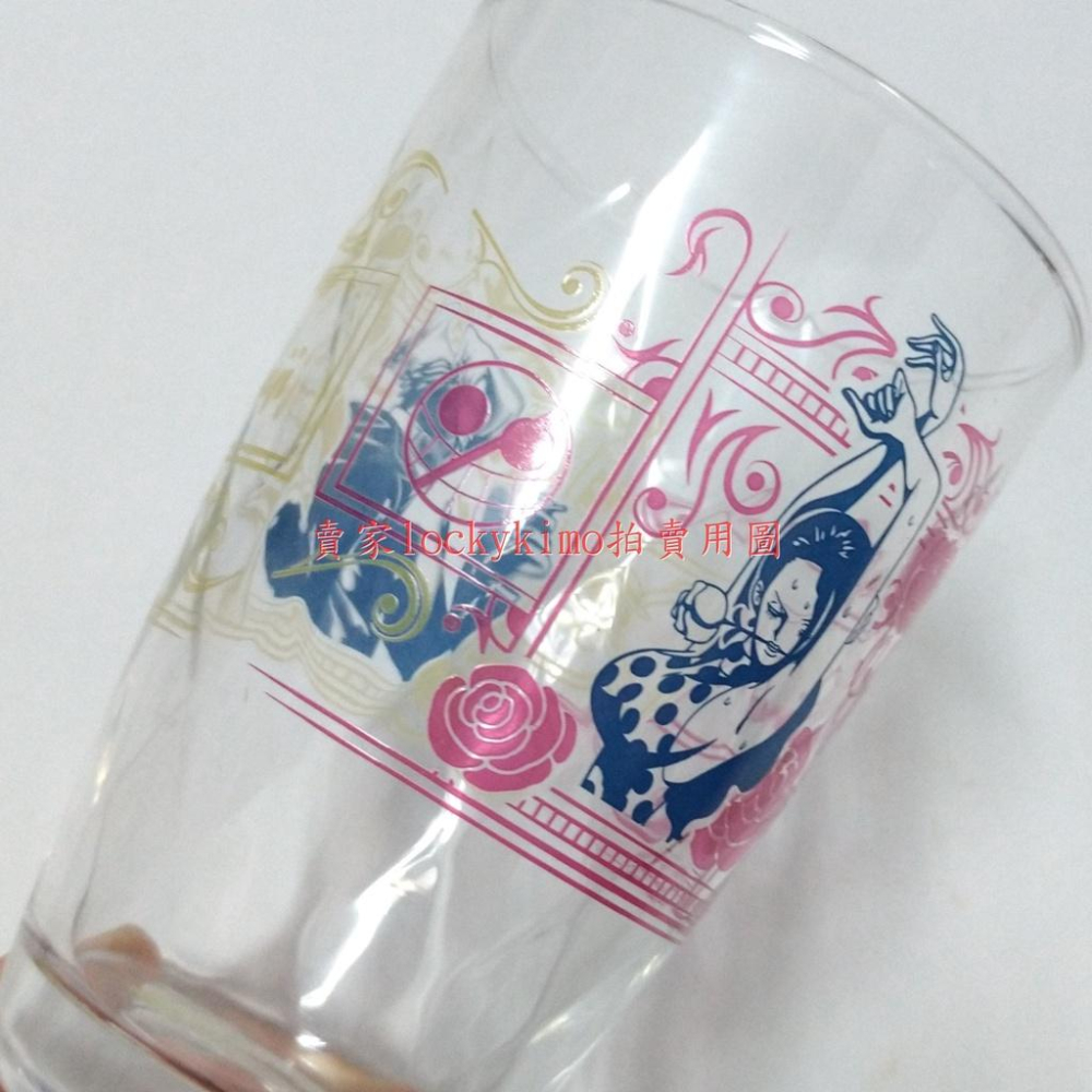 【航海王 羅賓 香吉士 H賞 玻璃杯 多雷斯羅薩篇 日版 金證】海賊王 一番賞 妮可 杯子 玫瑰花 愛心 花花果實 廚師-細節圖5