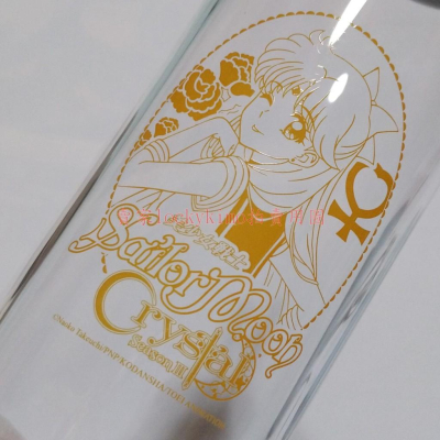 【美少女戰士 Crystal 水手金星 玻璃瓶】金星仙子 隨身瓶 黃色 愛野美奈子 美戰 水晶 season III 瓶