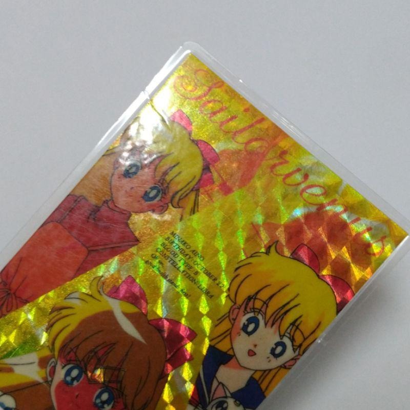早期【美少女戰士 護貝卡 2張】 武內直子 木野真琴 愛野美奈子 水手木星 水星金星 水手v 阿提米斯 非閃卡 金星仙子-細節圖2