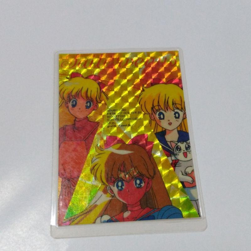 早期【美少女戰士 護貝卡 2張】 武內直子 木野真琴 愛野美奈子 水手木星 水星金星 水手v 阿提米斯 非閃卡 金星仙子-細節圖7