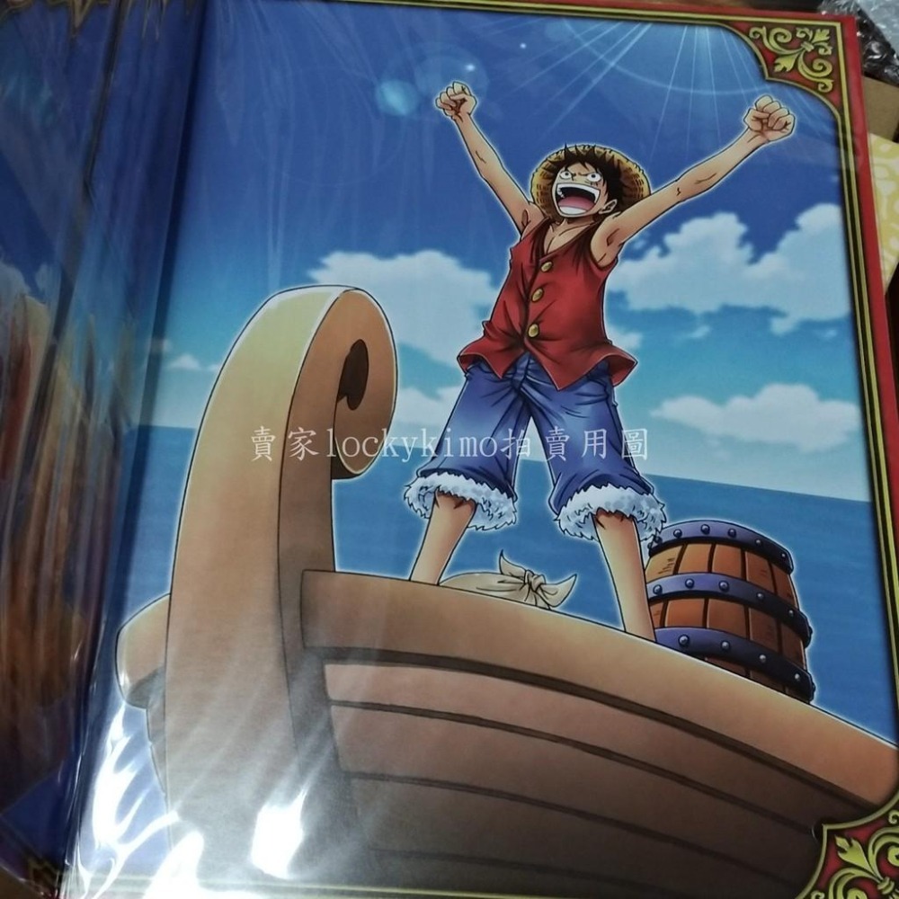 【航海王 閃卡 6枚 卡片 套組 台紙 carddass 日本製 20週年】萬代 卡牌 海賊王 超豪華 紋路 卡 魯夫-細節圖6