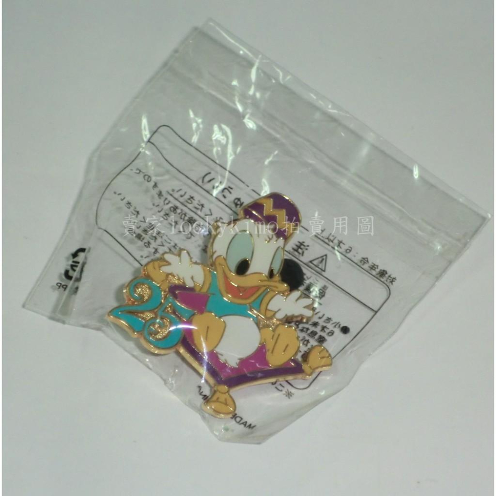 【唐老鴨 & 黛絲鴨 阿拉丁 迪士尼 徽章】DISNEY 胸章 胸針 東京迪士尼樂園 25th 米奇妙妙屋 Duck-細節圖4