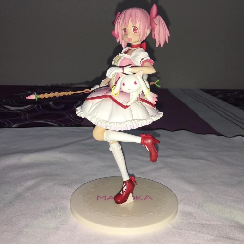 日版 正版 A賞 魔法少女 小圓 鹿目圓 公仔 景品 二手 擺飾品 展示品 現貨 無盒 實際拍攝-細節圖6