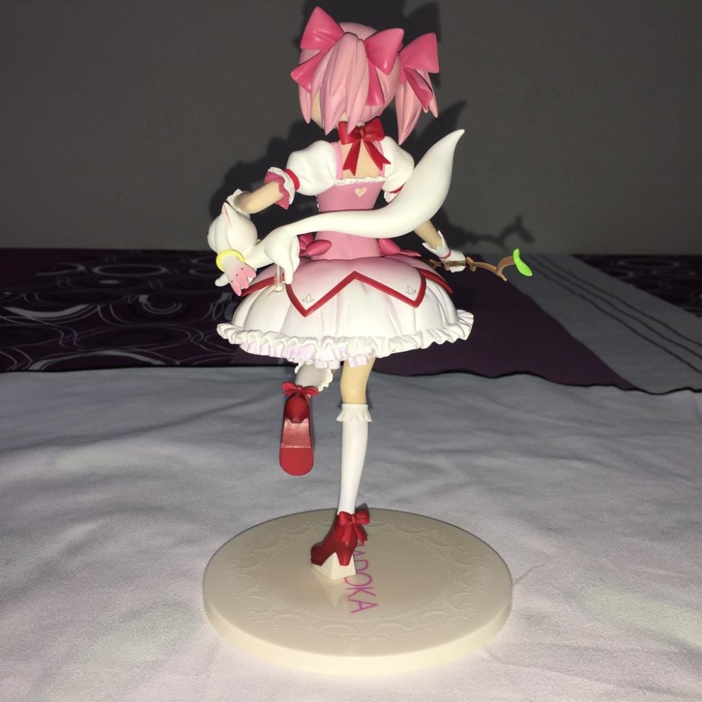 日版 正版 A賞 魔法少女 小圓 鹿目圓 公仔 景品 二手 擺飾品 展示品 現貨 無盒 實際拍攝-細節圖7