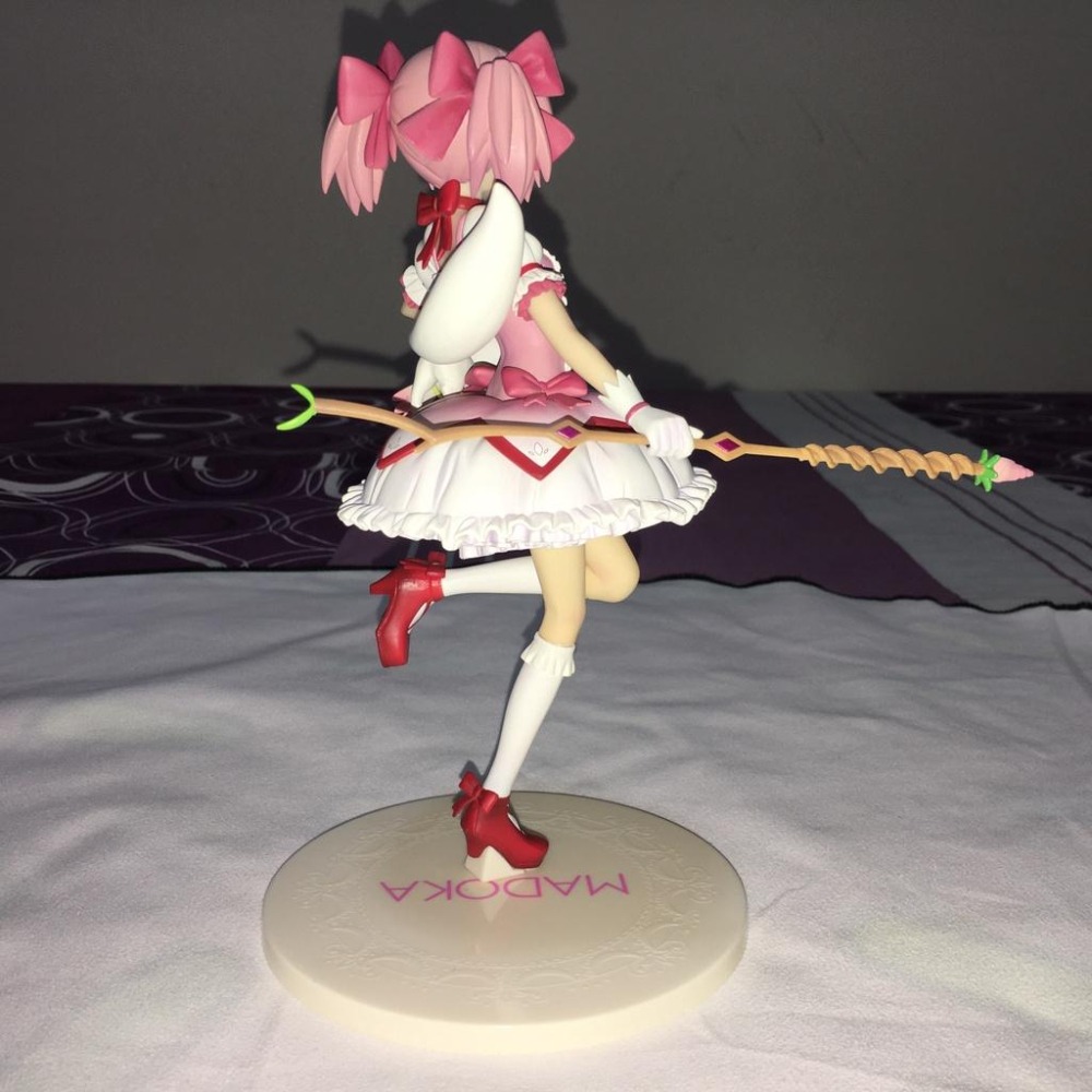 日版 正版 A賞 魔法少女 小圓 鹿目圓 公仔 景品 二手 擺飾品 展示品 現貨 無盒 實際拍攝-細節圖8