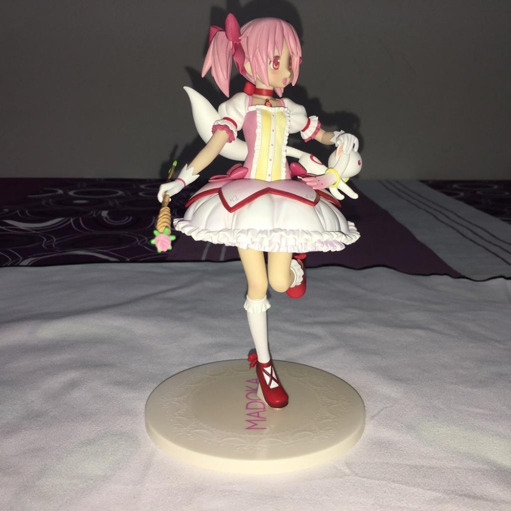 日版 正版 A賞 魔法少女 小圓 鹿目圓 公仔 景品 二手 擺飾品 展示品 現貨 無盒 實際拍攝-細節圖9