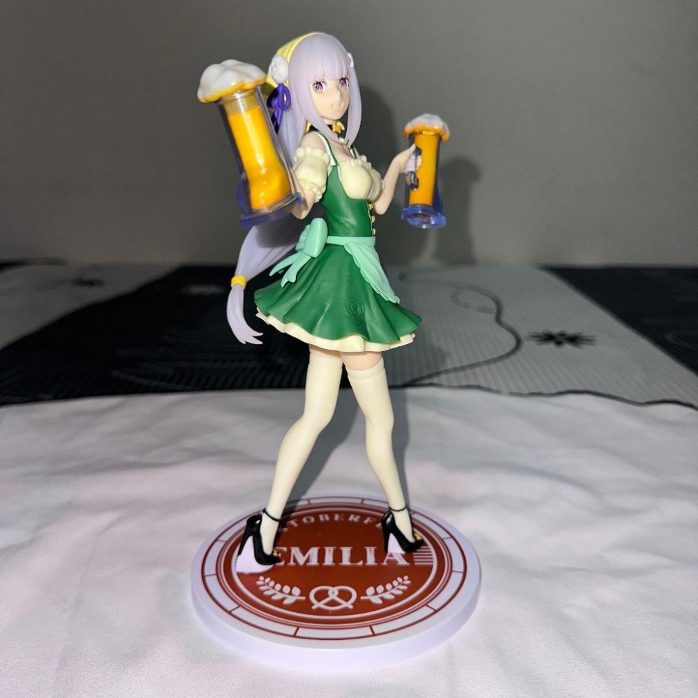 日版 正版 SEGA 從零開始的異世界生活 SPM 愛蜜莉雅 啤酒節 公仔 景品 二手 無盒 現貨 實際拍攝-細節圖6