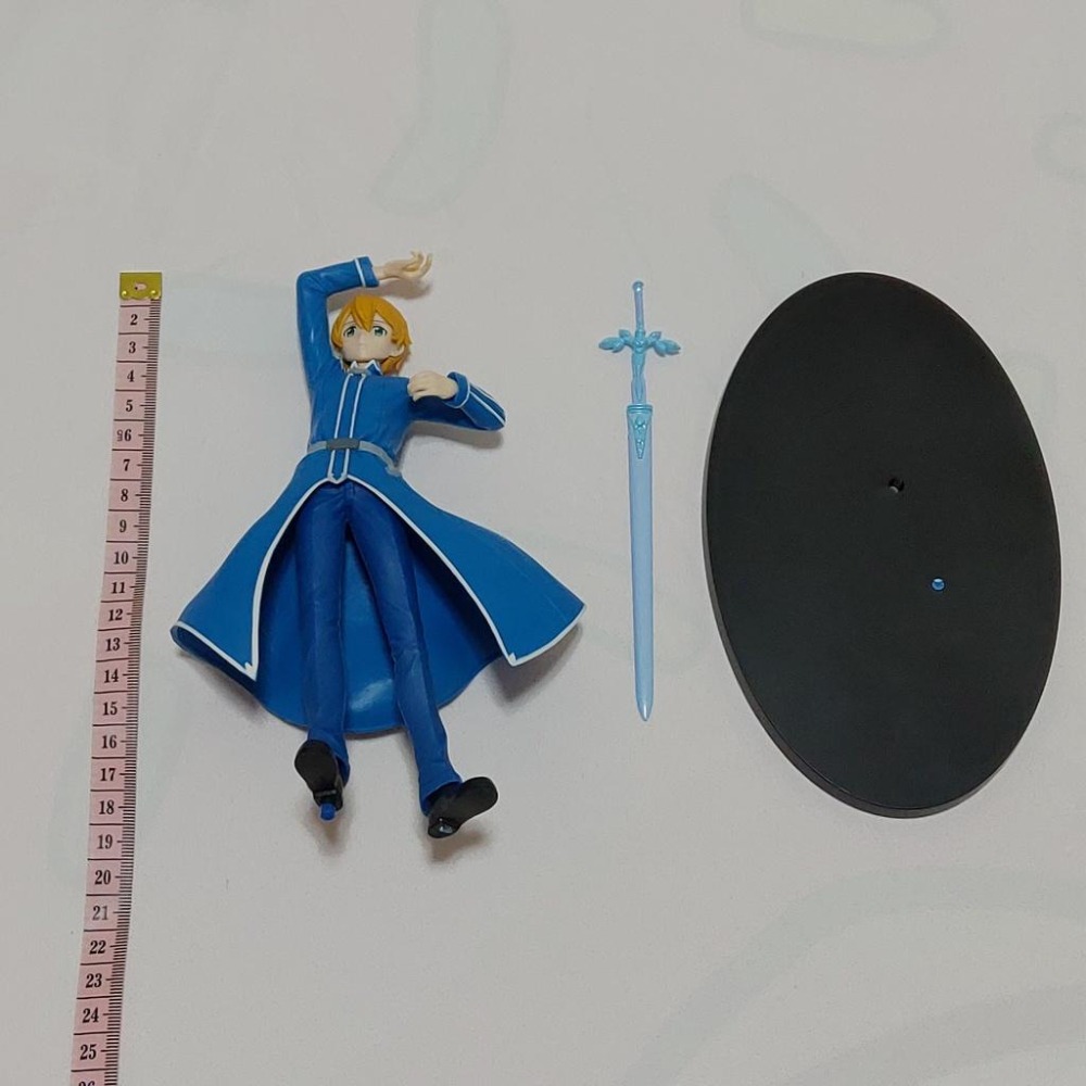 日版 正版 刀劍神域 SAO 尤吉歐 辛賽西斯 薩提滋 藍薔薇之劍 EUGEO 公仔 景品 二手 現貨 無盒 實際拍攝-細節圖4