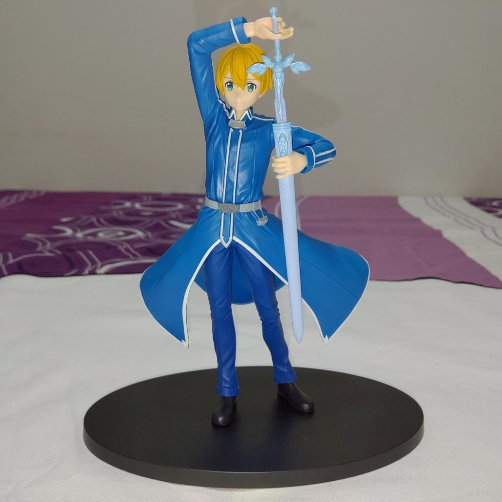 日版 正版 刀劍神域 SAO 尤吉歐 辛賽西斯 薩提滋 藍薔薇之劍 EUGEO 公仔 景品 二手 現貨 無盒 實際拍攝-細節圖6