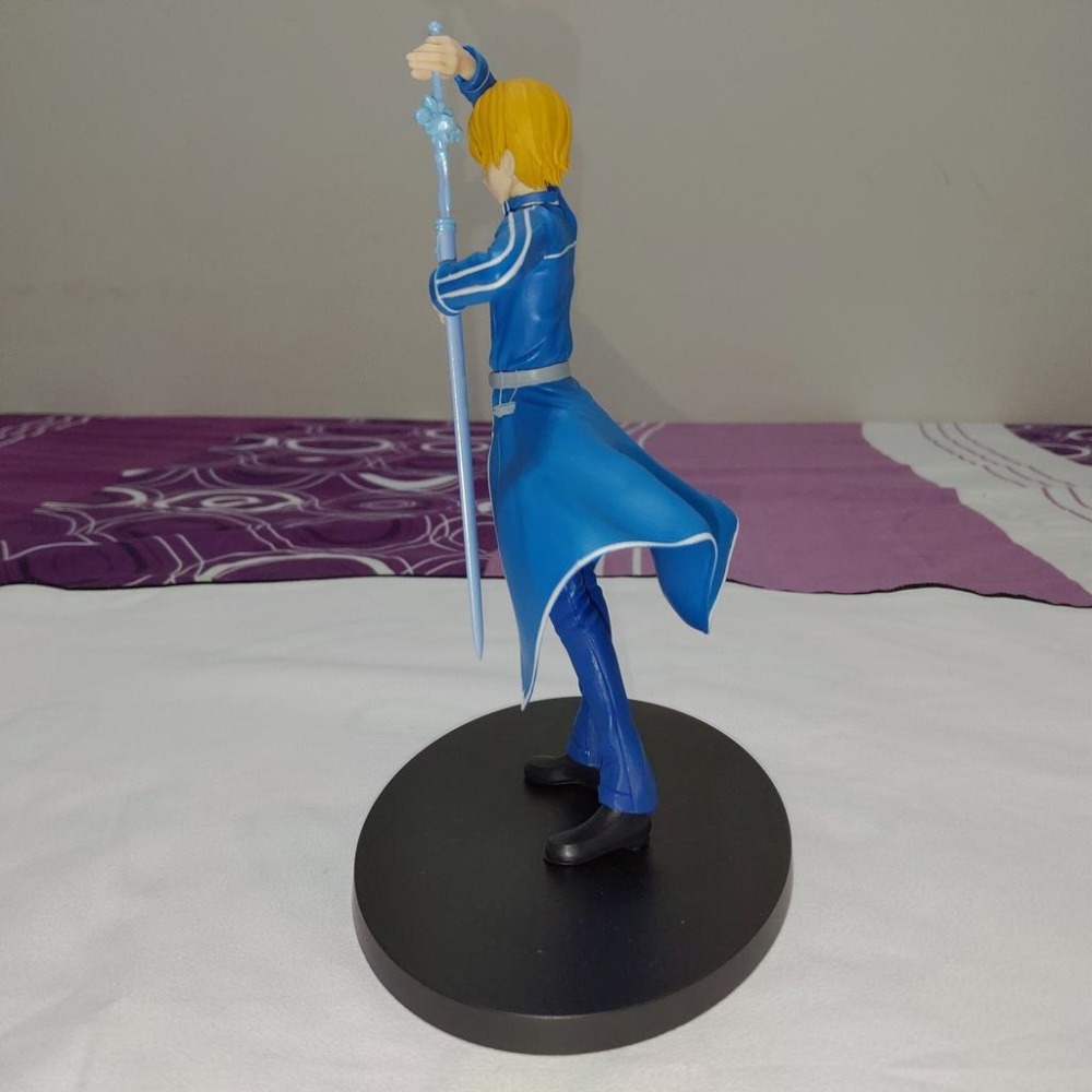 日版 正版 刀劍神域 SAO 尤吉歐 辛賽西斯 薩提滋 藍薔薇之劍 EUGEO 公仔 景品 二手 現貨 無盒 實際拍攝-細節圖7