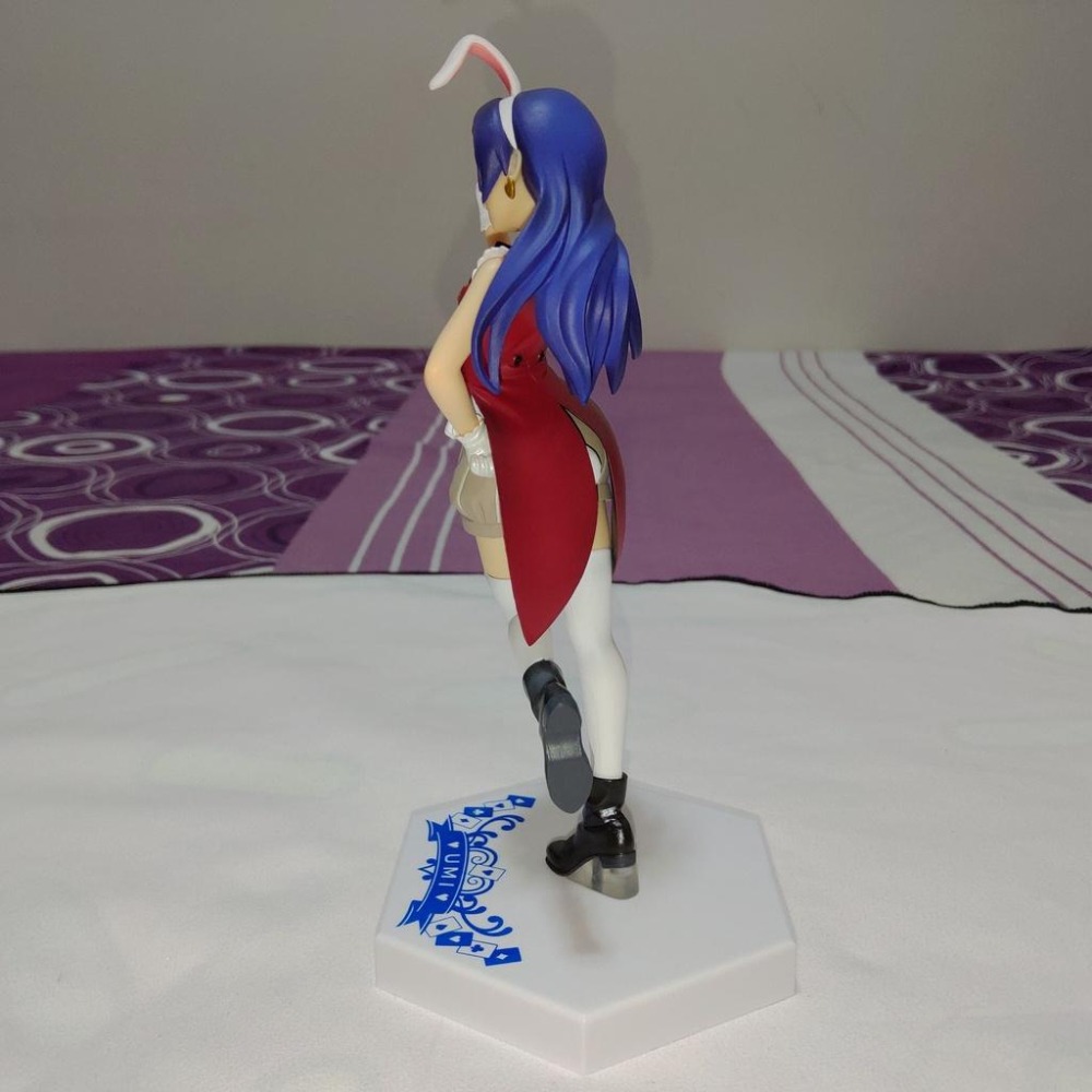日版 正版 Furyu LoveLive 園田海未 UMI 撲克牌 藍心 兔女郎 公仔 景品 二手 現貨 無盒 實際拍攝-細節圖9