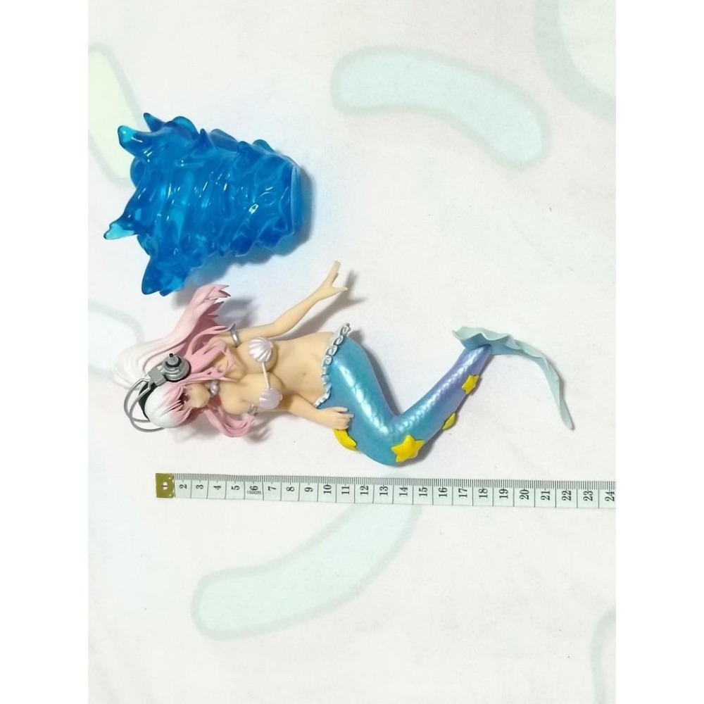 日版 正版 SUPER SONICO 超級索尼子 美人魚 公仔 景品 二手 擺飾品 展示品 現貨 無盒 實際拍攝-細節圖4