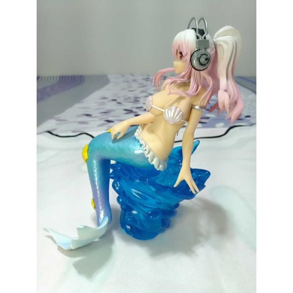 日版 正版 SUPER SONICO 超級索尼子 美人魚 公仔 景品 二手 擺飾品 展示品 現貨 無盒 實際拍攝-細節圖7