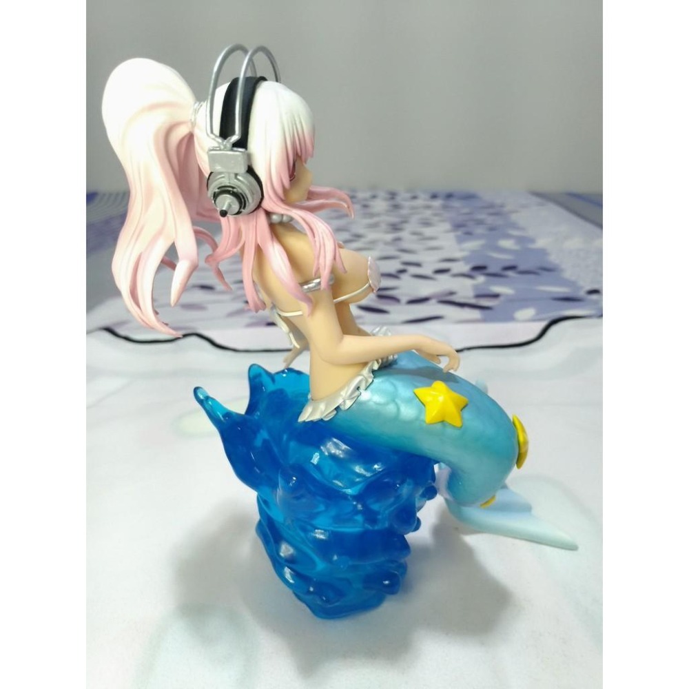 日版 正版 SUPER SONICO 超級索尼子 美人魚 公仔 景品 二手 擺飾品 展示品 現貨 無盒 實際拍攝-細節圖9