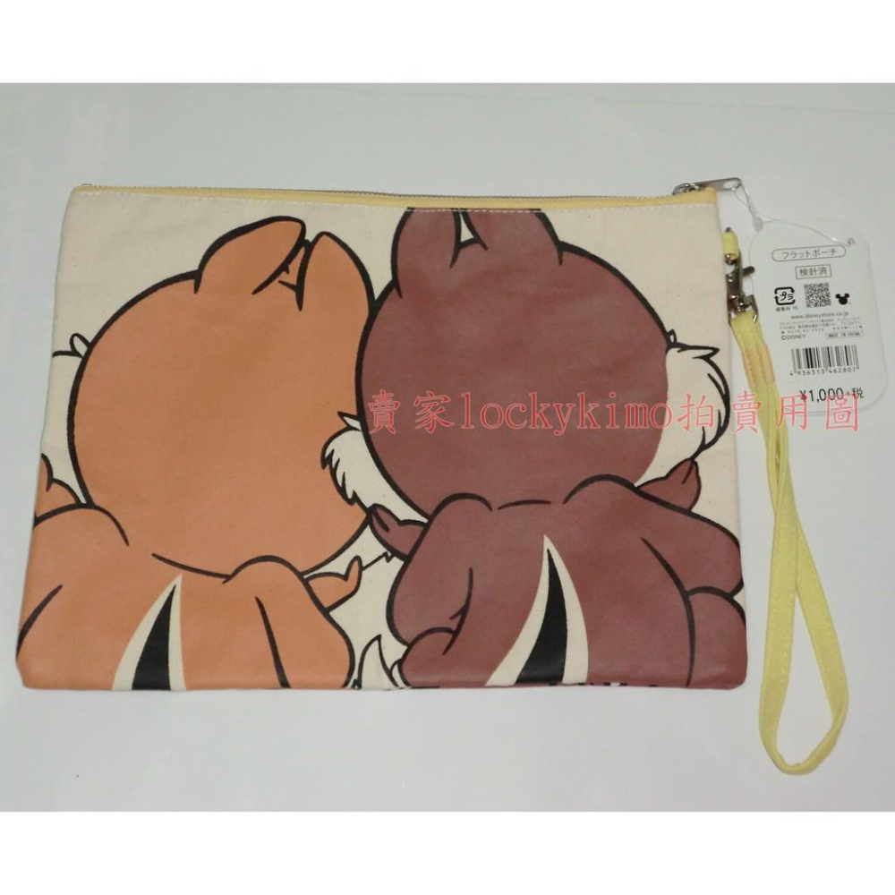 【奇奇蒂蒂 手拿包 迪士尼 DISNEY】花栗鼠 奇奇與蒂蒂 救難小福星 奇蒂 Chip Dale 筆袋 萬用袋 化妝包-細節圖2
