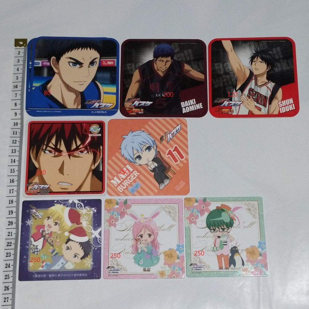 【影子籃球員 杯墊】影籃 聖誕節 黃瀨 笠松幸男 茶會 桃井五月 綠間 黑子哲也 火神大我 青峰大輝 伊月俊 黑子的籃球-細節圖2