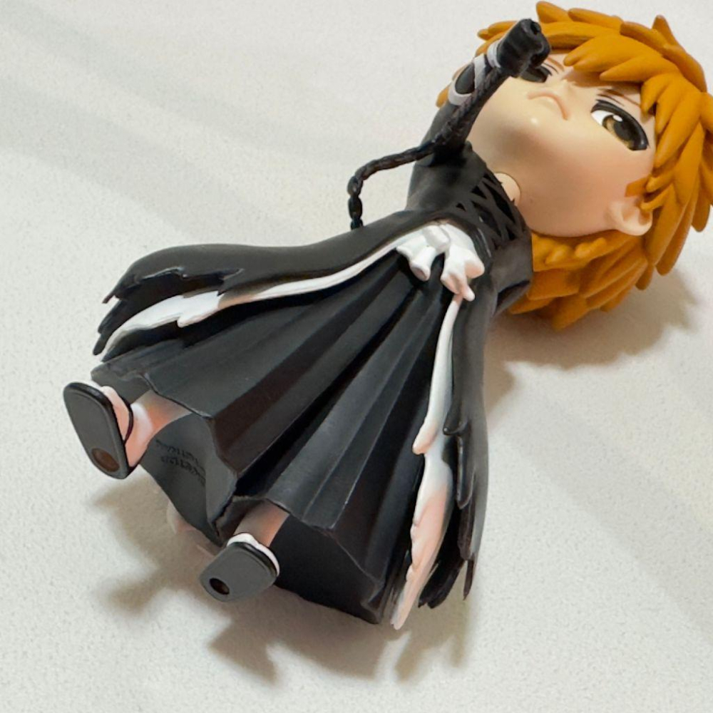 日版 正版 Qposket BLEACH 死神 境·界 黑崎一護 千年血戰 Q版 公仔 景品 二手 現貨 無盒 實際拍攝-細節圖2