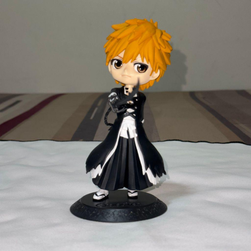 日版 正版 Qposket BLEACH 死神 境·界 黑崎一護 千年血戰 Q版 公仔 景品 二手 現貨 無盒 實際拍攝-細節圖4