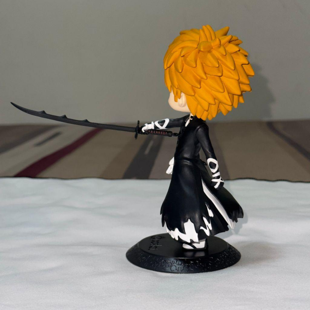 日版 正版 Qposket BLEACH 死神 境·界 黑崎一護 千年血戰 Q版 公仔 景品 二手 現貨 無盒 實際拍攝-細節圖5