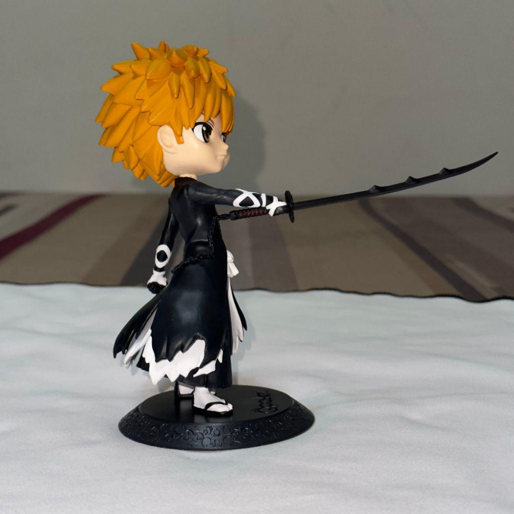 日版 正版 Qposket BLEACH 死神 境·界 黑崎一護 千年血戰 Q版 公仔 景品 二手 現貨 無盒 實際拍攝-細節圖7