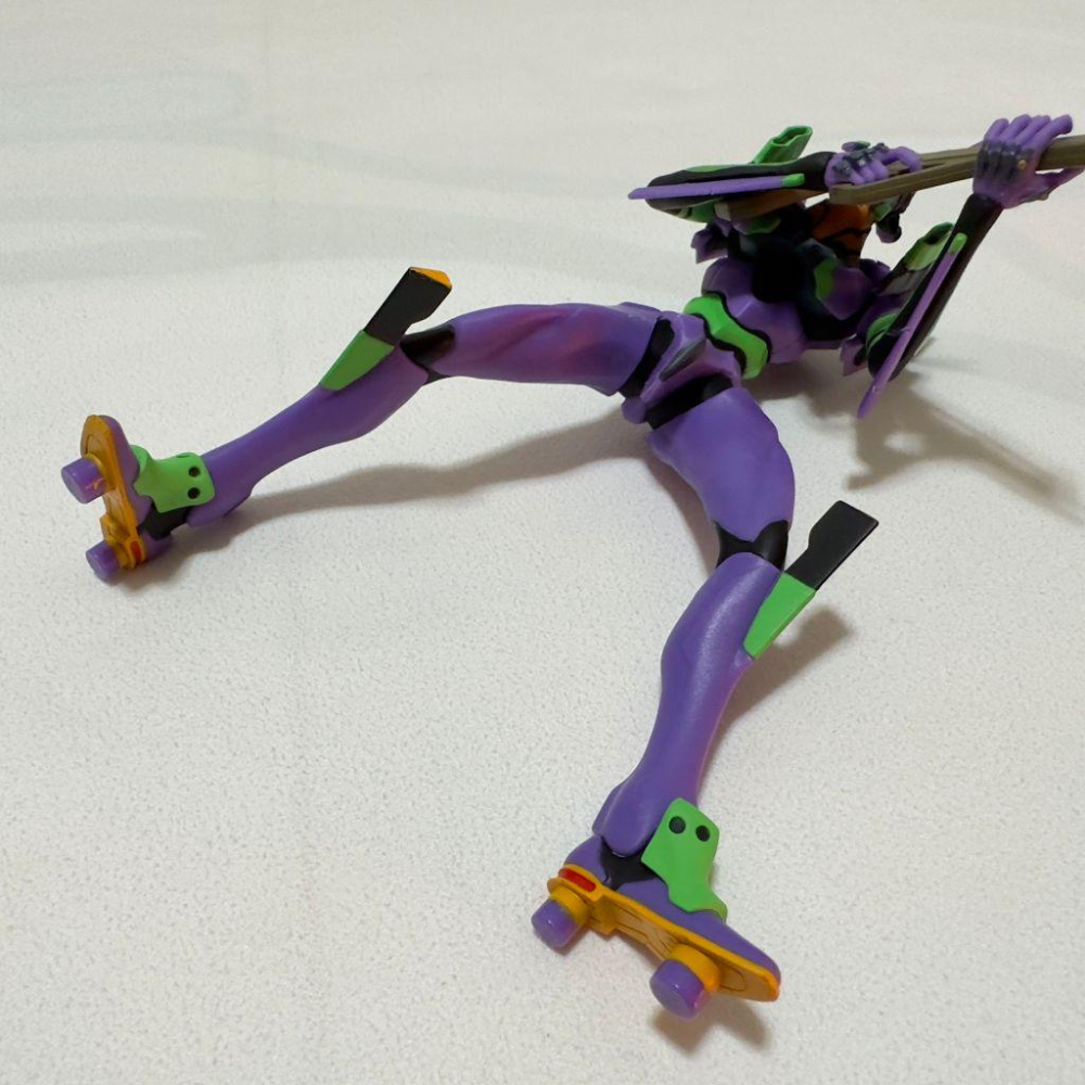 日版 正版 SEGA EVA新世紀福音戰士 新劇場版 初號機 VERSUS 持槍 公仔 景品 二手 現貨 無盒 實際拍攝-細節圖2