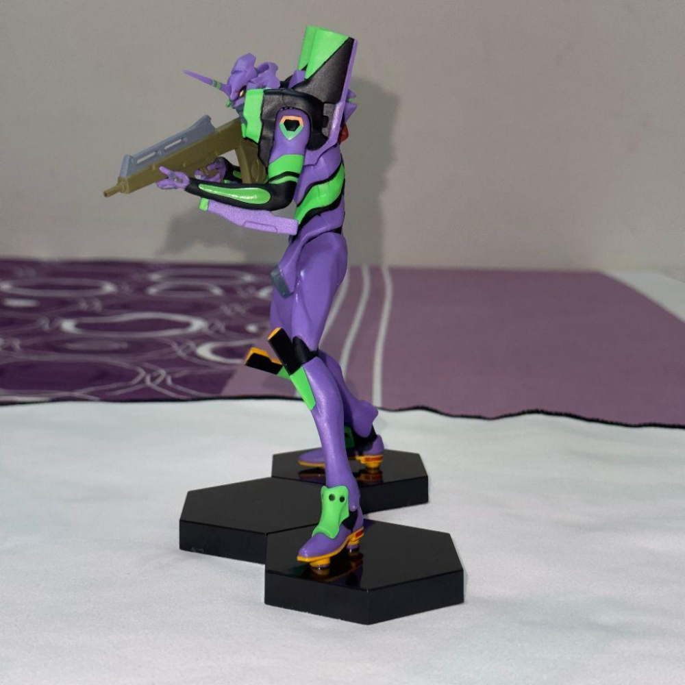 日版 正版 SEGA EVA新世紀福音戰士 新劇場版 初號機 VERSUS 持槍 公仔 景品 二手 現貨 無盒 實際拍攝-細節圖5