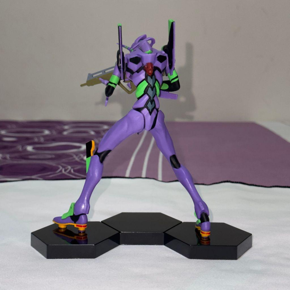 日版 正版 SEGA EVA新世紀福音戰士 新劇場版 初號機 VERSUS 持槍 公仔 景品 二手 現貨 無盒 實際拍攝-細節圖6