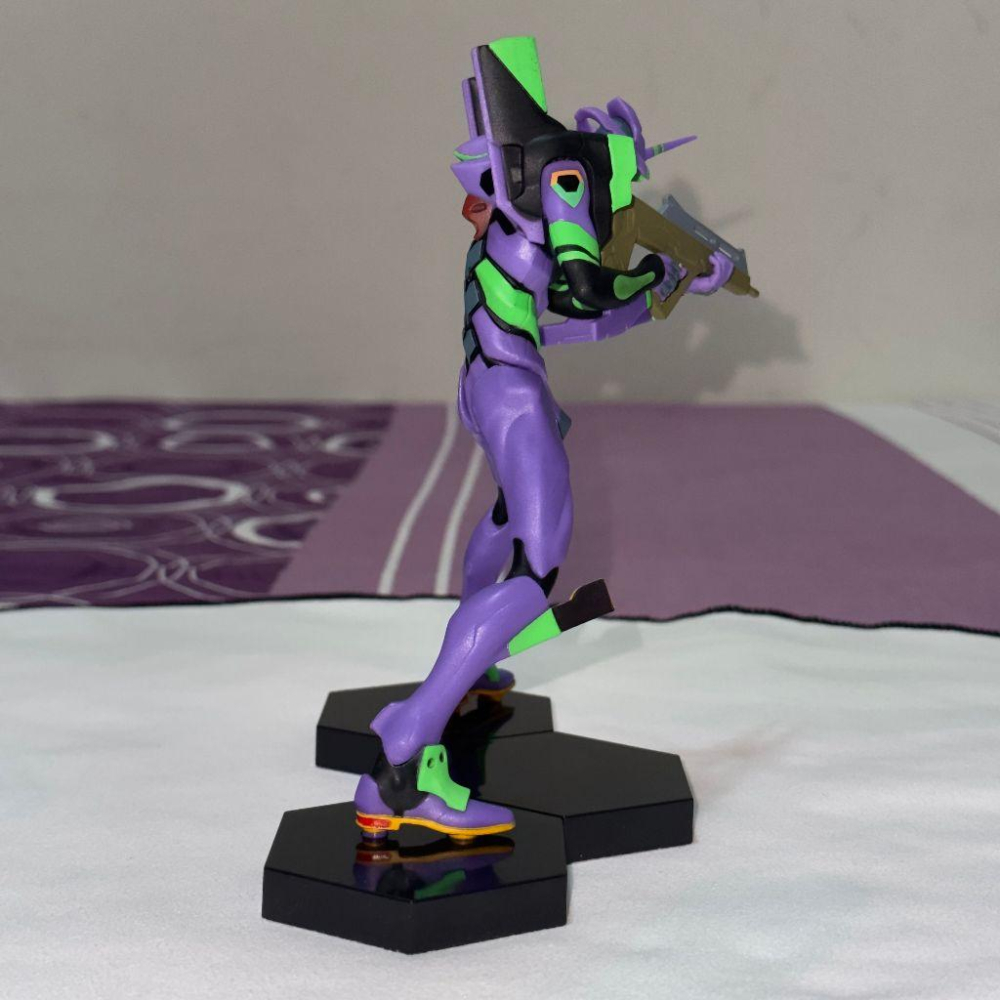 日版 正版 SEGA EVA新世紀福音戰士 新劇場版 初號機 VERSUS 持槍 公仔 景品 二手 現貨 無盒 實際拍攝-細節圖7