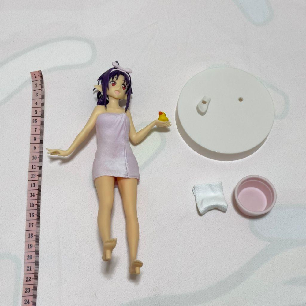 日版 正版 刀劍神域 EXQ 有紀 紺野木綿季 SAO 溫泉版 絕劍 湯煙 公仔 景品 二手 現貨 無盒 實際拍攝-細節圖8