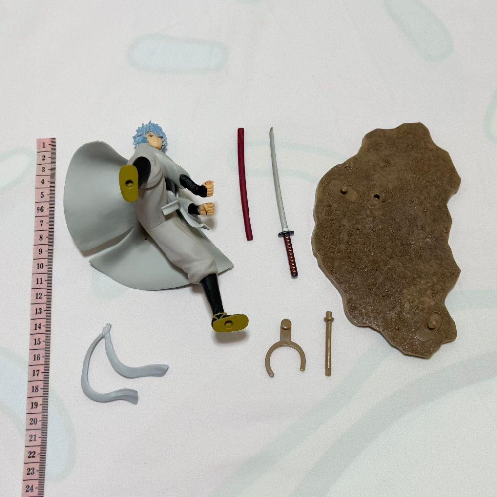 日版 正版 一番賞B賞 銀魂 坂田銀時 白夜叉 萬事屋阿銀 公仔 景品 二手 現貨 無盒 實際拍攝-細節圖7