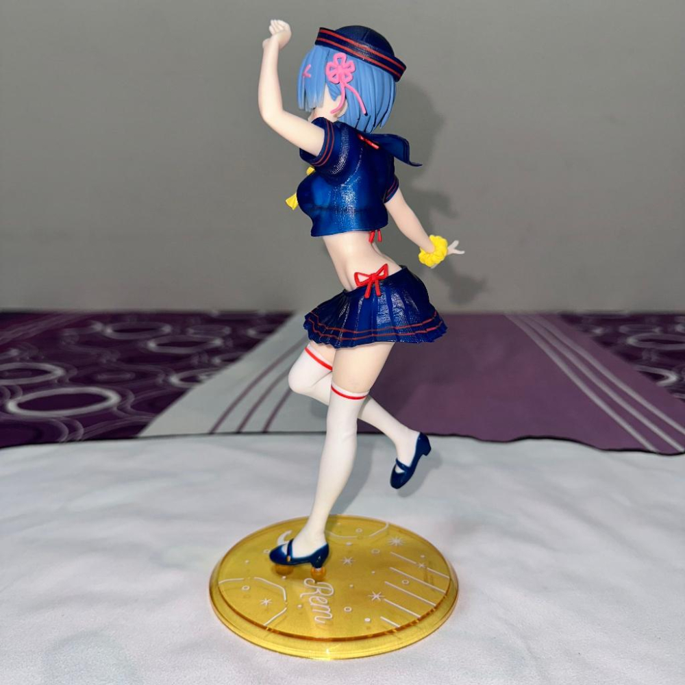 日版 正版 TAITO  從零開始的異世界生活 雷姆 海軍風 水手服 公仔 景品 二手 現貨 無盒 實際拍攝-細節圖5