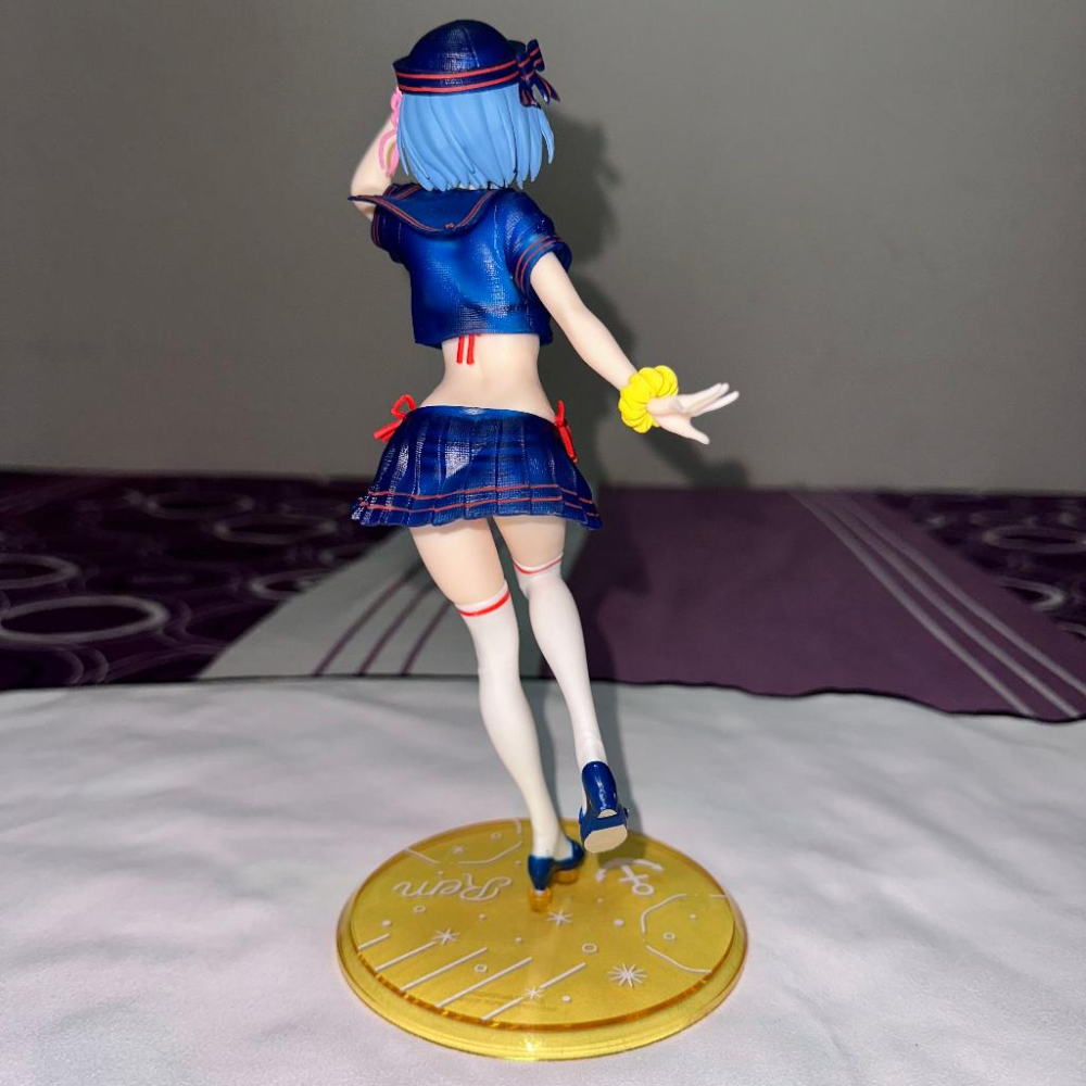 日版 正版 TAITO  從零開始的異世界生活 雷姆 海軍風 水手服 公仔 景品 二手 現貨 無盒 實際拍攝-細節圖6