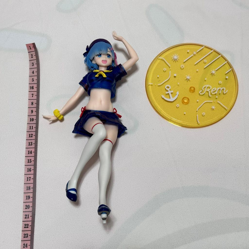 日版 正版 TAITO  從零開始的異世界生活 雷姆 海軍風 水手服 公仔 景品 二手 現貨 無盒 實際拍攝-細節圖8
