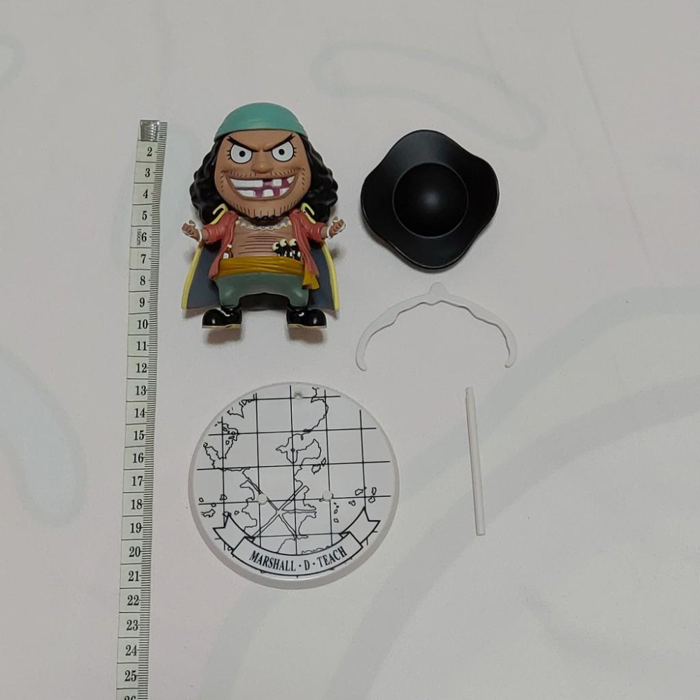 正版 日版 航海王 海賊王 Q版 E賞 黑鬍子 馬歇爾 D 汀奇 二手 展示品 景品 現貨 無盒 公仔 實際拍攝-細節圖3