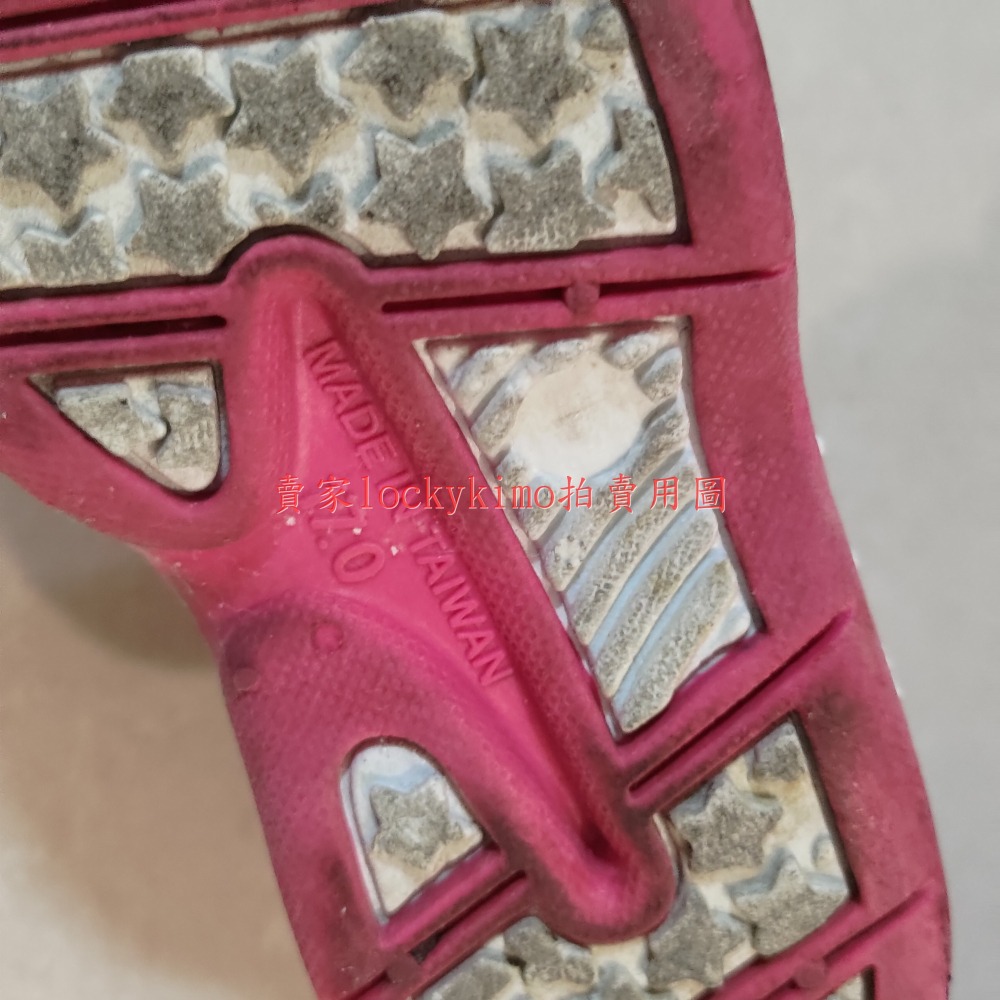 【美少女戰士 童鞋 17號 台灣製 二手】美戰 運動鞋 女童鞋 布鞋 粉紅色 17cm-細節圖8