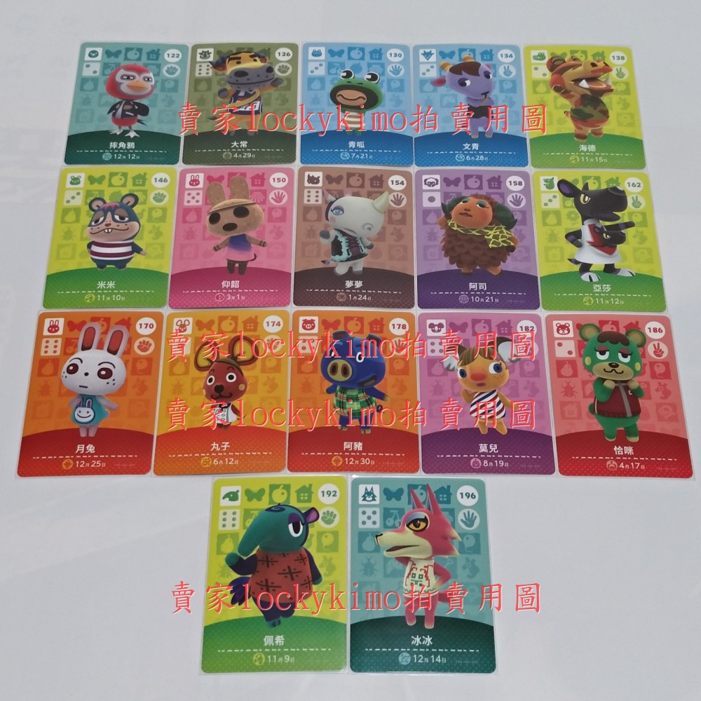 【文青 動物森友會 amiibo卡 中文版 134】正版 第2彈 Switch 集合啦 生日 6月28日 居民卡 村民卡-細節圖4