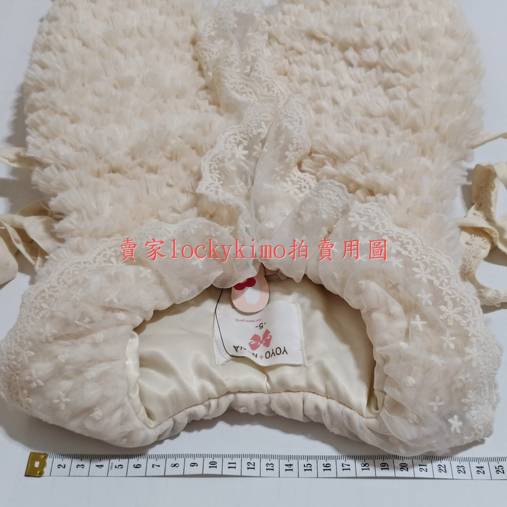 【女童 保暖 背心 無袖 外套 5號 米白色 100%聚酯纖維 扣式】YOYO & NANA 童裝 秋冬 外穿 小童-細節圖4