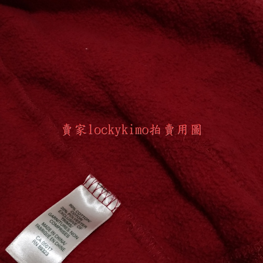 二手【Roots Canada 紅色連帽 長袖 外套 】上衣 童裝 小童 男童 內有量尺寸照片-細節圖7