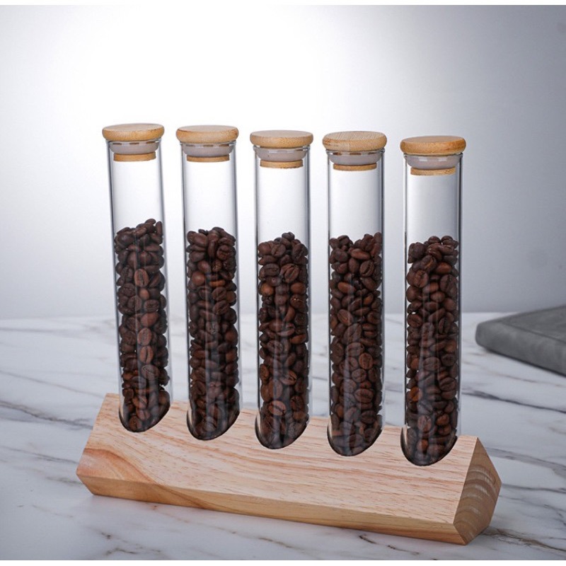 【多孔選擇】試管展示架咖啡展示架茶葉展示飲料咖啡廳展示-細節圖3