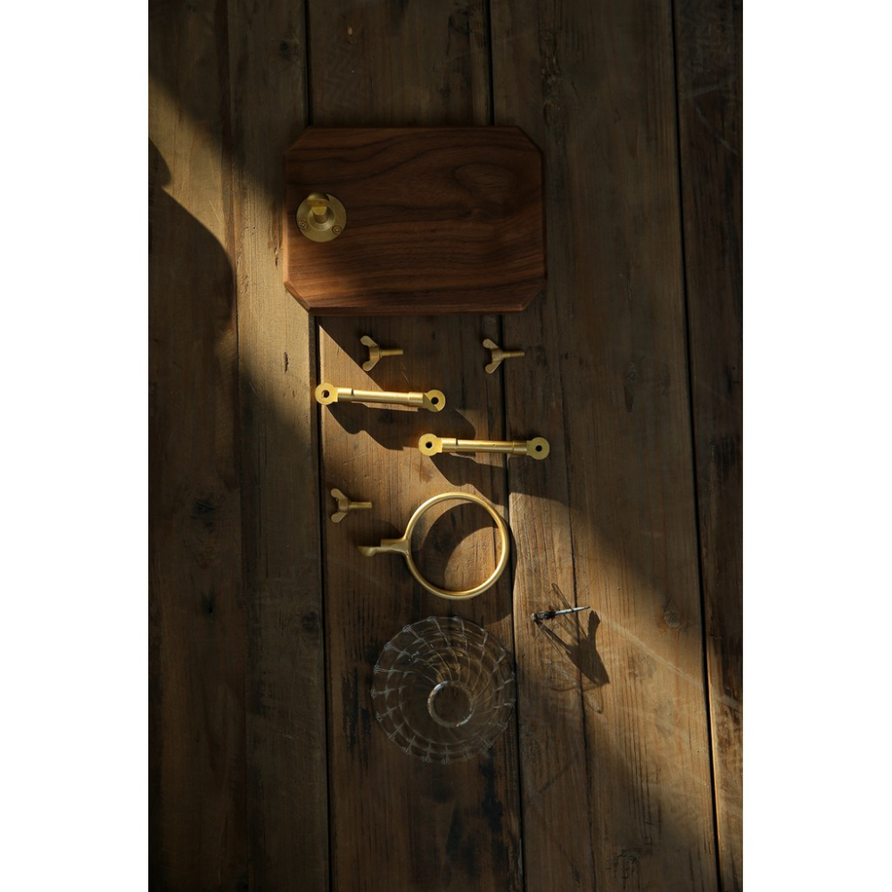 咖啡手沖架原木黃銅 黑胡桃木 黃銅 咖啡 手沖架 咖啡架-細節圖8