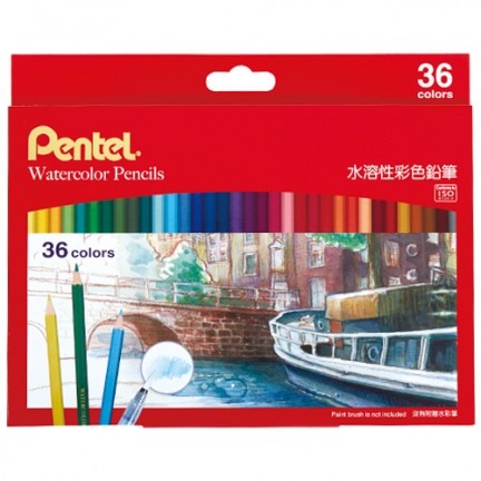 【King PLAZA】Pentel 飛龍 水溶性 色鉛筆 12色 24色 36色 CB9-細節圖5