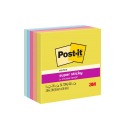 【King PLAZA】3M Post-it 便利貼 狠黏 混色 90張  5本入 可再貼 紙磚 76*76mm-規格圖3